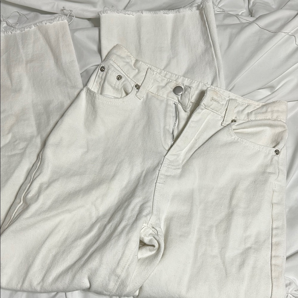 Shein White Denim Jeans